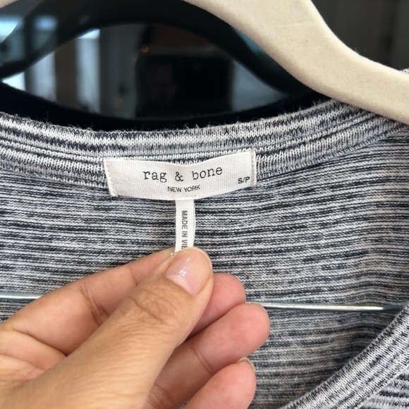 rag & bone Gray and White Knit Sweater, size S, GUC - Picture 2 of 3